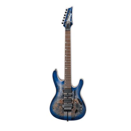 Ibanez S1070PBZ Premium 6-String Electric Guitar - Panga Panga Fretboard - Cerulean Blue Burst